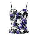 thumbnail image 3 of Underwire Tankini Top for Women Supportive Push Up Bathing Suit Top Athletic Swimsuit Top Performance Swimwear for Water Sports, 3 of 4