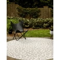 thumbnail image 4 of Unique Loom Outdoor Safari Collection Area Rug - Leopard (13' 1" Round Ivory Gray), 4 of 8