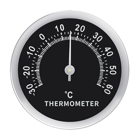 

TONKBEEY Mini 58mm Car Thermometer Indoor Temperature Measure Gague Tool for Outdoor Traveling Cars Metal Pointed Needle Digital Thermometers