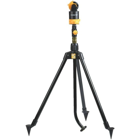 Melnor 6 Pattern Turbo Rotary Sprinkler with Flow Control on Tripod