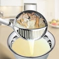 thumbnail image 2 of Bewildely Olla caliente de acero inoxidable para cocina, cuchara para sopa, colador, vajilla de cocina, cuchara para restaurante, skimmer Cocina y Comedor Plata 31.7*9.3 cm, 2 of 6