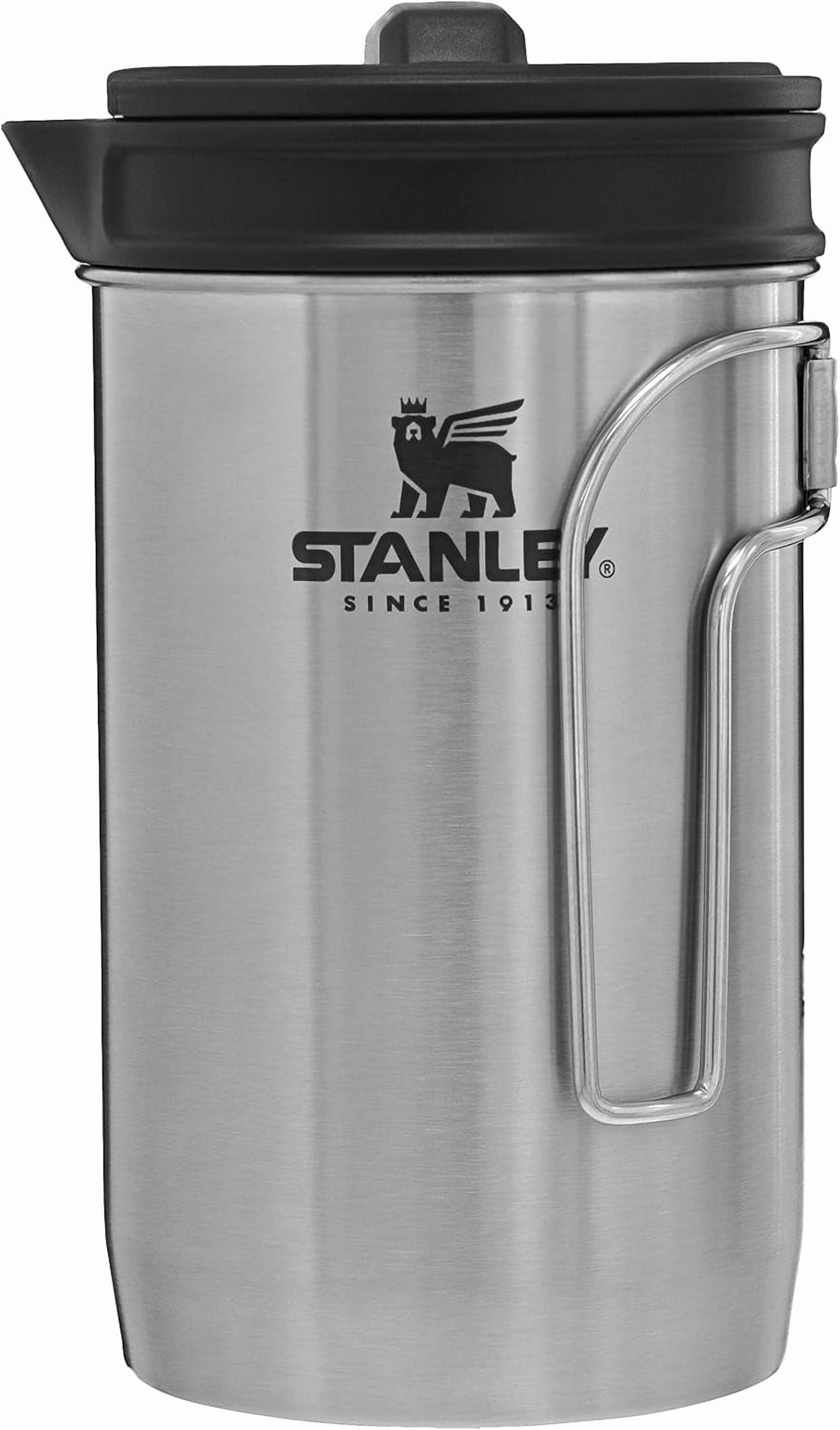 fafa-All In One French Press Coffee Maker 32 oz | 5 Minute Brew, 4 Hours Hot | Mesh Filter for Coffee Grounds | Insulated Stainless Steel French Press | BPA-Free | Stainless