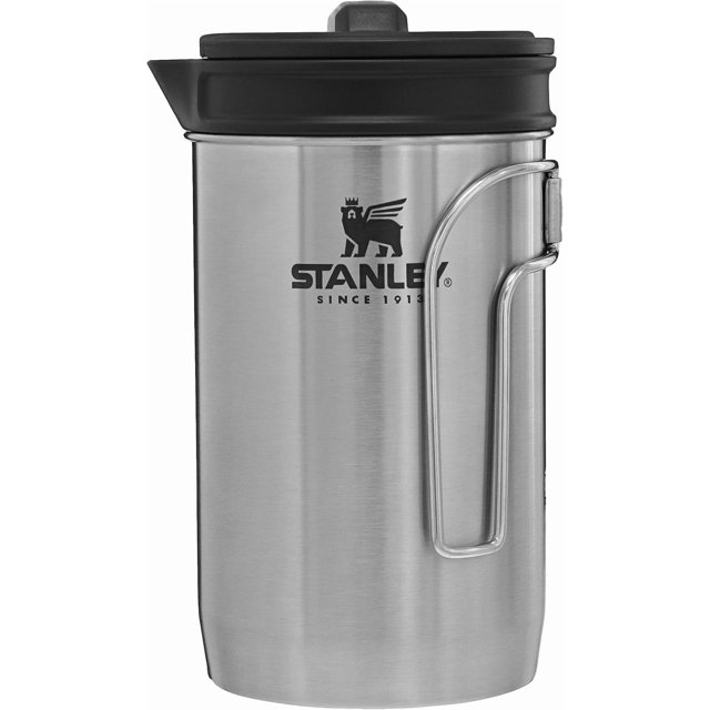 fafa-All In One French Press Coffee Maker 32 oz | 5 Minute Brew, 4 Hours Hot | Mesh Filter for Coffee Grounds | Insulated Stainless Steel French Press | BPA-Free | Stainless