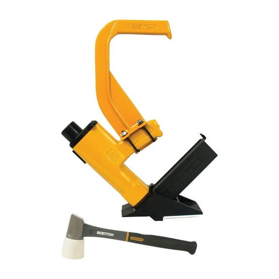 BOSTITCH Pneumatic 15.5 Ga. Flooring Stapler Kit Gun