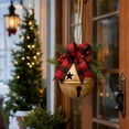 thumbnail image 4 of yujiao Christmas Decorations Giant Metal Christmas Bell Hanging Ornament 14.6"(Gold), 4 of 6