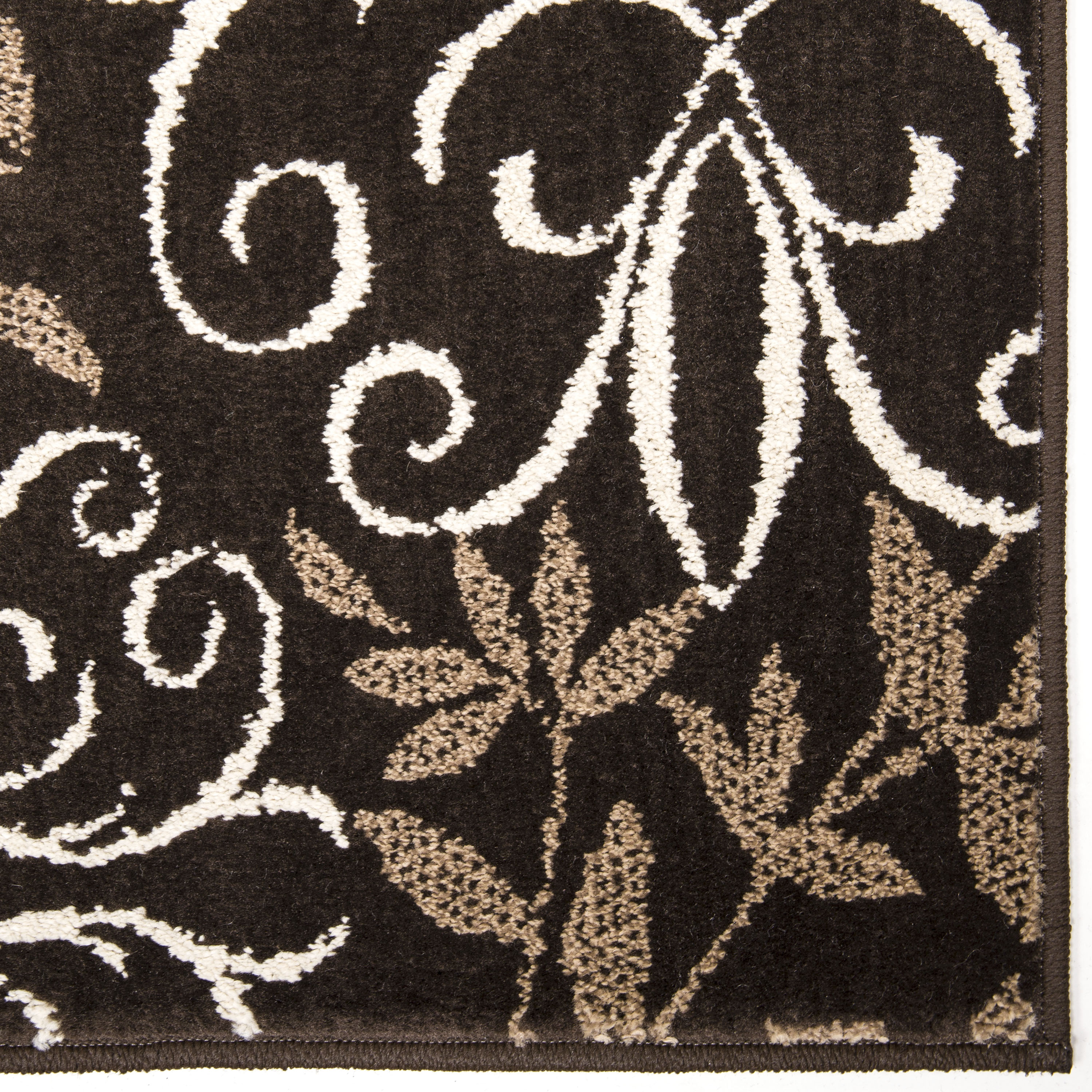 Better Homes & Gardens Iron Fleur Area Rug, Brown, 2'6" x 3'8" - image 5 of 9