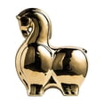 thumbnail image 1 of Figura de caballo abstracta, animal decorativo coleccionable, único y creativo. Oro, 1 of 9