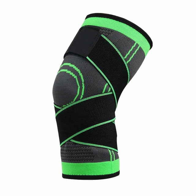 NEW 1PC Sports Kneepad Men Pressurized Elastic Knee Pads Support Fitness Gear Basketball Volleyball Brace Protector