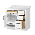 thumbnail image 3 of Ove Decors Athea 36 W x 22" D Freestanding Bathroom Vanity with Sink, Pure White, 3 of 15