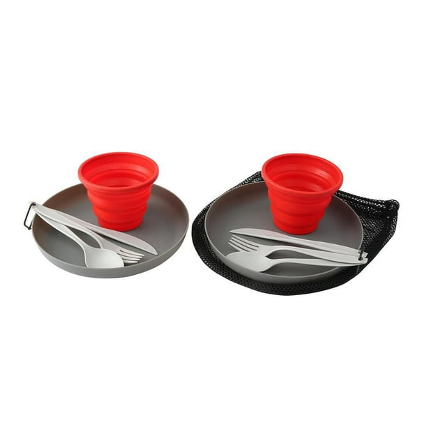 Ensemble De Table De Camping émaillée Ozark Trail – 12 Pièces, état Neuf (détails)
