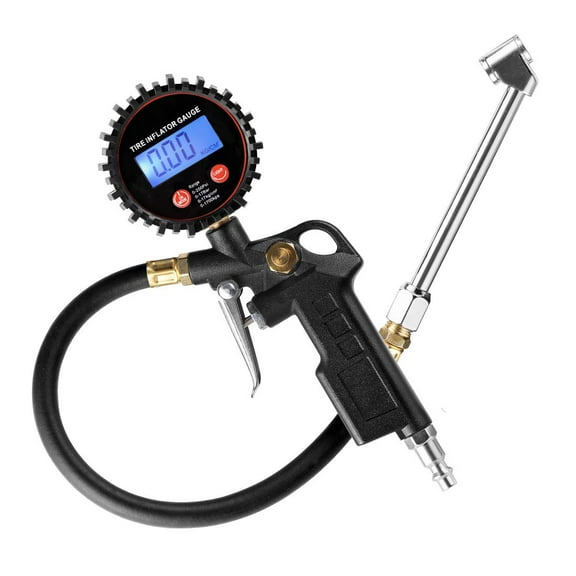 CZC AUTO Digital Tire Inflator with Pressure Gauge 250 PSI Air Chuck with Rubber Hose