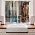 thumbnail image 2 of Ambesonne Rustic Kitchen Curtains, Color Details Mansion, 55"x45", Brown, 2 of 3