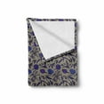 thumbnail image 2 of Floral Soft Flannel Fleece Throw Blanket, Hand-Drawn Aquarelle Wildflowers Plants Leaves Pattern, Cozy Plush for Indoor and Outdoor Use, 50" x 60", Multicolor, by Ambesonne, 2 of 6