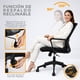 thumbnail image 2 of Silla de Escritorio para Oficina Ergonómica Con Soporte Lumbar Negro, 2 of 9