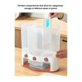 thumbnail image 4 of 3 Grid Cereal Dispenser Dry Food Dispenser Wall Mounted Airtight Dry Food Storage Container Rice Dispenser Kitchen Storage, 4 of 7