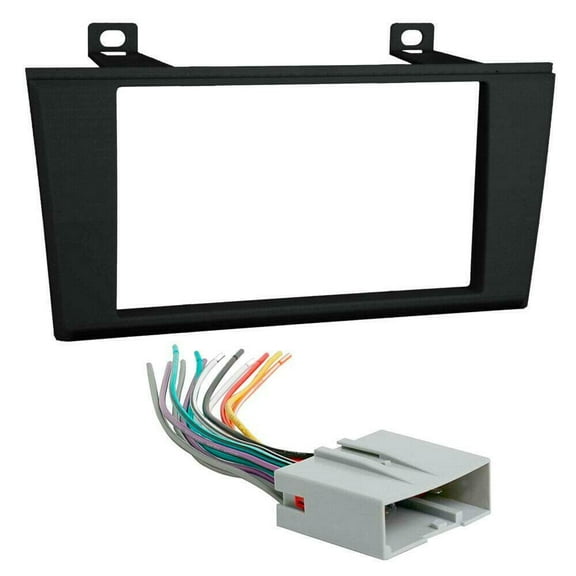 Metra 95-5000B Black Double DIN Dash Kit Wire Harness for 00-06 Lincoln LS