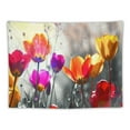 thumbnail image 5 of Nawypu Black and White Red Flower Elegant Tulip Still Life Home Decor Tapestry Painting, 5 of 6