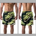 thumbnail image 3 of luoweisi Men's Beach Shorts Quick Dry Swim Trunks with Mesh Lining Crocodile L, 3 of 5