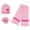 Light Pink, variant on Heat Trendz Girl's One Size Fits Most Flower Hat Gloves and Scarf Winter Set
