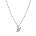 thumbnail image 1 of Collier Pendentif Lapin playboy en Strass Acier Inoxydable Rétro punk pour Femmes, 1 of 5