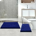 thumbnail image 2 of Bathroom Rugs Sets 2 Piece, Ultra Soft Absorbent Bath mat Chenille Bathroom Rug, Antiskid Bath mats Washable Bathroom mat (20x32 inch + 16x24 inch) Parang, 2 of 6