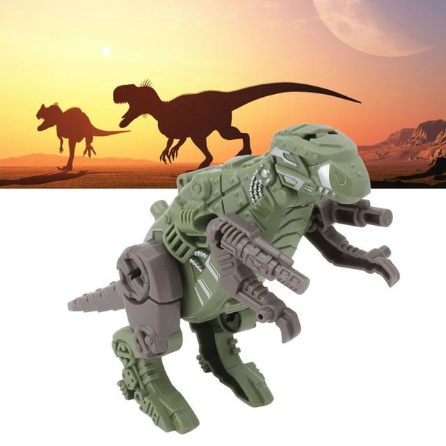 Robot De Dinosaurio Transformado, Juguete Transformador De Dinosaurio, Articulación De Rotación De Cabeza Flexible, Retráctil, Mejora La Imaginación, Fácil Montaje Para Niños