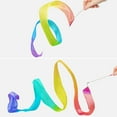 thumbnail image 4 of SUTENGDA 100% Silk Dance Ribbons Pastel Rainbow Play Silks Kids Toddlers Spring Easter Outdoor Streamer Toy Princess Ribbon Dancer Wand for Gymnastics Dancing Birthday Gift, 4 of 7