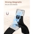 thumbnail image 3 of Wearlizer Slim Braided Magnetic Band Compatible with Apple Watch Band 38/40/41/42/44/45/46/49mm Women, Thin Stretchy Nylon Celtic Knot Dressy Strap for iWatch Series 11 10 9 8 7 6 5 4 SE Ultra 3 2 1, 3 of 8