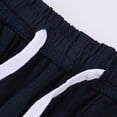 thumbnail image 6 of WAVSUF Boys Summer Shorts with Pockets Soft Loose Fit Elastic Waist Back to School Daily Cotton Shorts Blue 8, 6 of 10