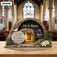 thumbnail image 4 of YingYouFu Empty Tomb Easter Scene and Cross Decoration He Is Risen Tabletop Decor Religious Wooden Signs Jesus Cross Table Centerpieces for Religious Home Mantels Tabletop Christian Gifts, 4 of 8