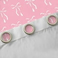 thumbnail image 4 of Manfei Cartoon Cute Ribbon Black Out Curtains, Girly Pink Bowknot Curtains Pack of 2 (42x63 Each), Teens Boys Girls Kids Bedroom Curtains, Black Out Curtains Home Decor, 4 of 6