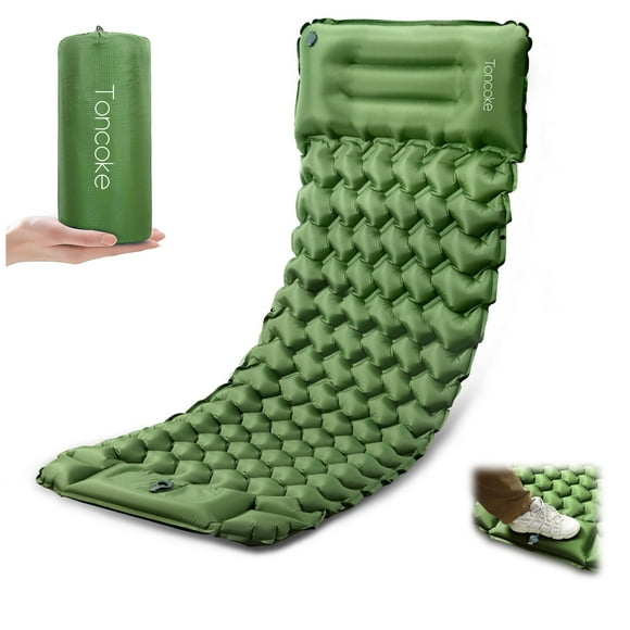 Colchón Inflable Ultraligero Toncoke para Camping con Almohada
