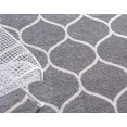 thumbnail image 5 of Unique Loom 3151572 5 x 8 ft. Rounded Trellis Frieze Oval Rug, Light Gray, 5 of 5