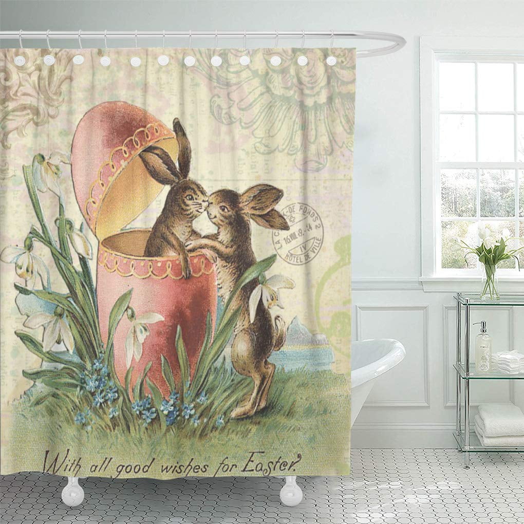 SUTTOM Antique Vintage French Easter Shabby Chic Egg Flowers Shower