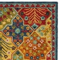 thumbnail image 4 of Safavieh Aspen Rug Collection Contemporary Boho Tufted Blue/Orange Geometric;Floral;Border Area Rugs, 3' x 5', 4 of 6