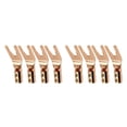 thumbnail image 3 of Cateissary 4X Clip de Cable conector de Cable Banana Plug oro plata cobre tamaño compacto de larga duración ahorro de espacio suministros de Type1 NO1, 3 of 6