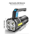 thumbnail image 2 of QualitChoice Flashlight LED Super Bright 4 Modes Adjustable Handheld Searchlight Spotlight Portable Torch Floodlight Lantern, 2 of 6