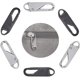thumbnail image 1 of Tiradores de cremallera de fácil uso de 6 uds, piezas de reparación de mango de metal universal, tiradores de repuesto, extensores de cremallera, fijador de pestañas para chaqueta, abrigo, equipa, 1 of 5