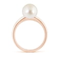 thumbnail image 2 of ANGARA Solitaire South Sea Cultured Pearl Engagement Ring in 14K Rose Gold for Women | June Birthstone, Birthday, Anniversary, Jewelry Gift for Women | Pearl Ring, 2 of 8