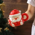 thumbnail image 4 of 1Pc Christmas Santa Coffee Mugs Vintage Santa Claus Heads Ceramic Mug Christmas Themed Design Cup Set for Coffee Tea Hot Chocolate Xmas Holiday Gifts, 4 of 6