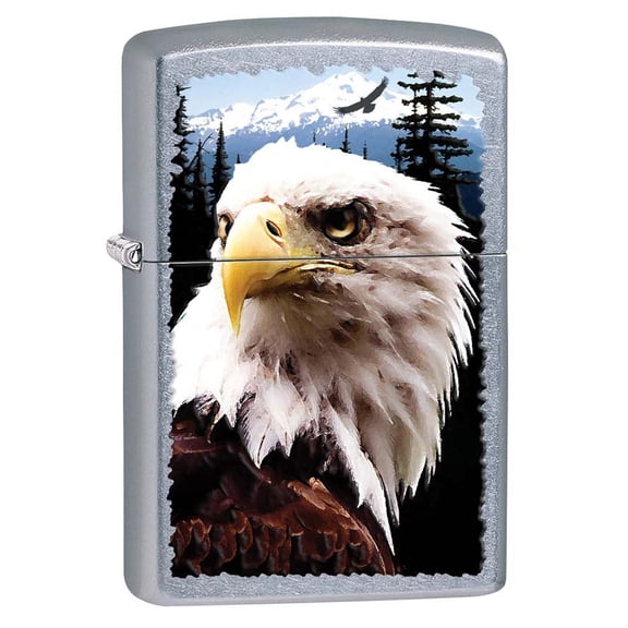 Zippo Lighter: Bald Eagle - Street Chrome 81167
