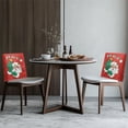 thumbnail image 4 of TSOVTHRID Santa Claus Christmas Tree Print Chair Back Slipcovers for Dining Chairs Dining Kitchen Chair Back Cover Soft Chairs Covers for Restaurant Holiday Festival Christmas Decoration, Set of 6, 4 of 7