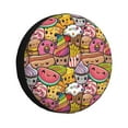 thumbnail image 1 of Fotbe Fruit-Flavored Ice-Cream Funda de Llanta de Repuesto con Estampado, Engrosada, Ajuste Universal para Jeep, Remolque, RV, SUV, Camión-15 inch, 1 of 6