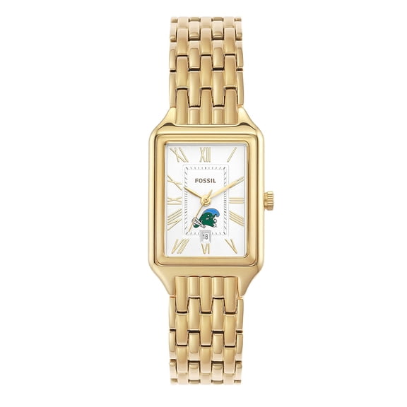 Women's Fossil Tulane Green Wave Raquel Stainless Steel Watch