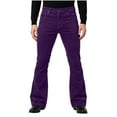 thumbnail image 2 of DPTALR Men's Casual Solid Color Wide Leg Flare Pants with Pockets,Purple,Big and Tall Men XXL, 2 of 6