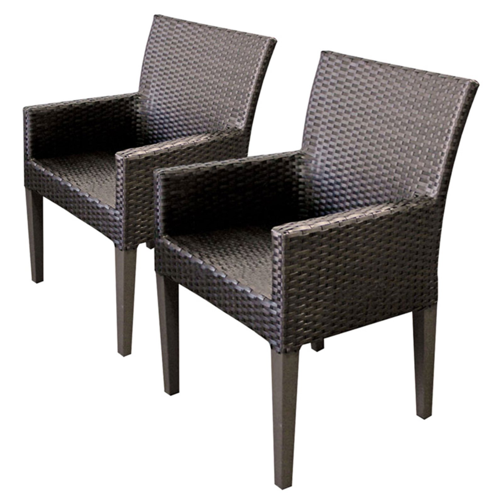 TK Classics Barbados Dining Chair with Arms and Cushion in Gray (Set of 2) - image 2 of 2