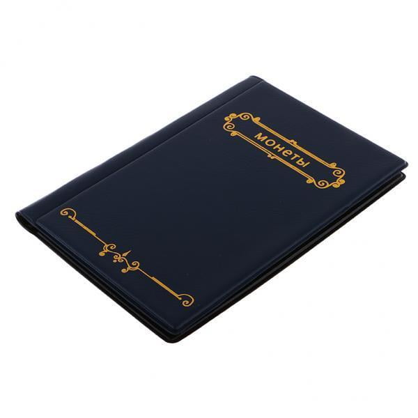 3x Almacenamiento de Monedas Álbum Libro 120 Contenedor Monedero Colector Monedero Tamaño de Viaje Portátil Baoblaze Álbum de monedas