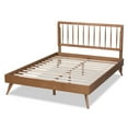 thumbnail image 4 of Baxton Studio Toru Mid-Century Wood Platform Bed, Queen, Ash Walnut, 4 of 11