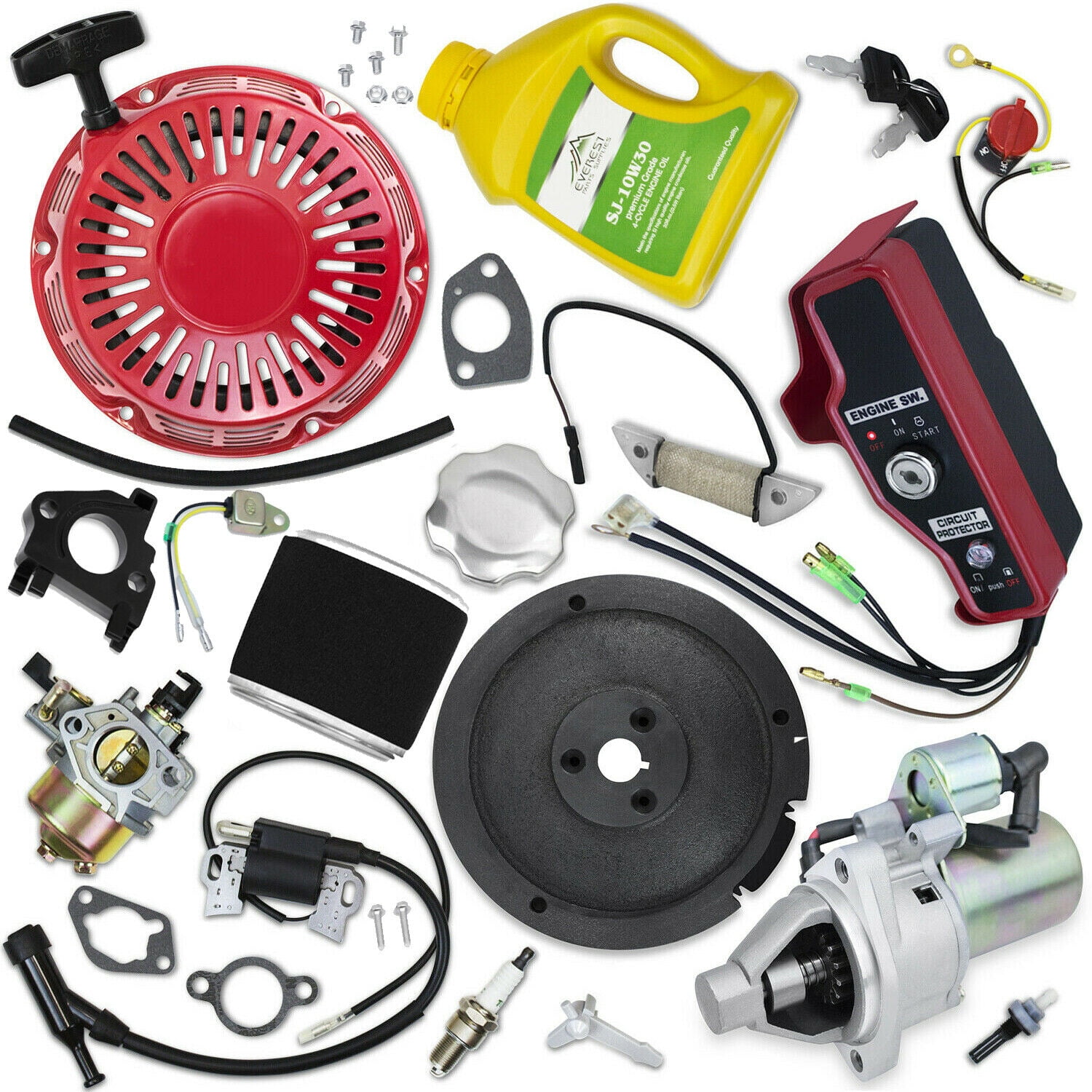 Tune Up Kit & Electric Starter Motor Conversion Kit Compatible on Honda