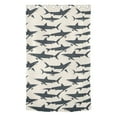 thumbnail image 3 of Blackout Curtains Window Curtain for Bedroom Living Room 1 Panel 82"x42" Shark Silhouettes, 3 of 8